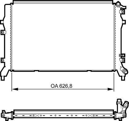 Valeo 735375 - Радиатор, охлаждение двигателя autospares.lv