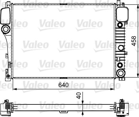 Valeo 735299 - Радиатор, охлаждение двигателя autospares.lv