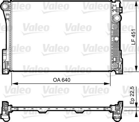 Valeo 735285 - Радиатор, охлаждение двигателя autospares.lv