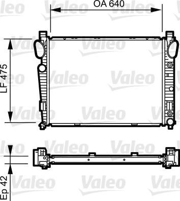 Valeo 735230 - Радиатор, охлаждение двигателя autospares.lv