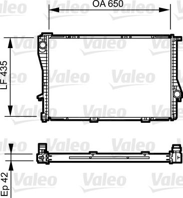 Valeo 735233 - Радиатор, охлаждение двигателя autospares.lv