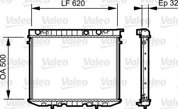 Valeo 735229 - Радиатор, охлаждение двигателя autospares.lv