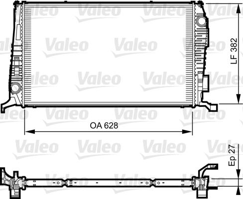 Valeo 735279 - Радиатор, охлаждение двигателя autospares.lv