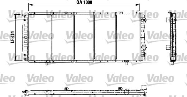 Valeo 730999 - Радиатор, охлаждение двигателя autospares.lv