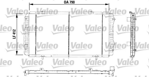 Valeo 730996 - Радиатор, охлаждение двигателя autospares.lv