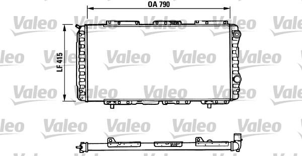 Valeo 730997 - Радиатор, охлаждение двигателя autospares.lv