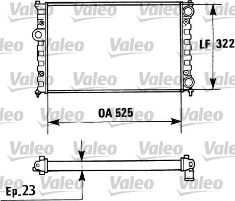 Valeo 730948 - Радиатор, охлаждение двигателя autospares.lv