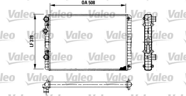 Valeo 730954 - Радиатор, охлаждение двигателя autospares.lv