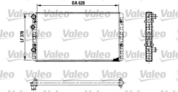 Valeo 730955 - Радиатор, охлаждение двигателя autospares.lv