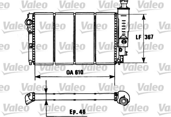 Valeo 730953 - Радиатор, охлаждение двигателя autospares.lv