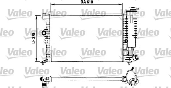 Valeo 730957 - Радиатор, охлаждение двигателя autospares.lv