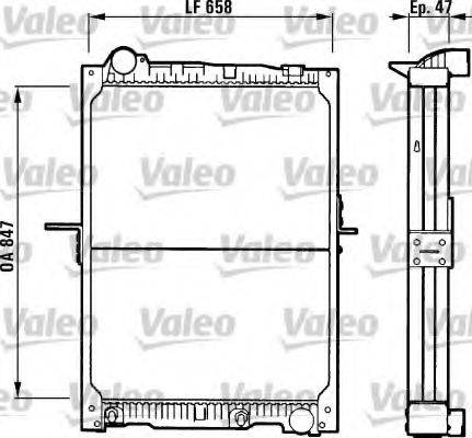 Valeo 730966 - Радиатор, охлаждение двигателя autospares.lv