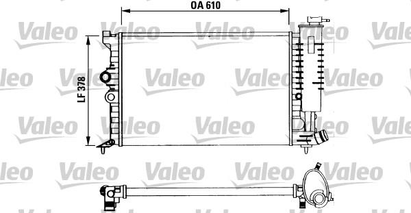 Valeo 730960 - Радиатор, охлаждение двигателя autospares.lv