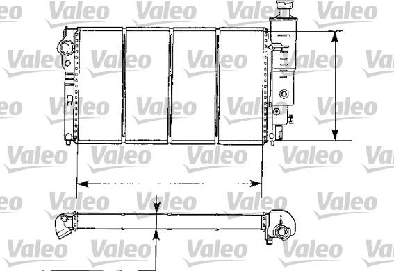 Valeo 730974 - Радиатор, охлаждение двигателя autospares.lv