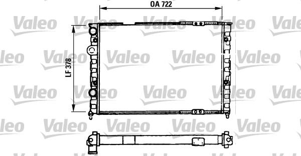 Valeo 730971 - Радиатор, охлаждение двигателя autospares.lv