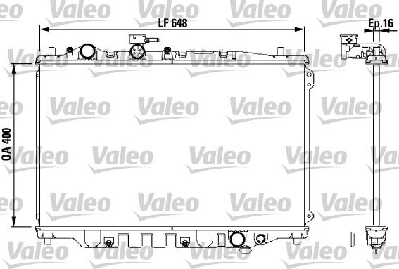 Valeo 730440 - Радиатор, охлаждение двигателя autospares.lv