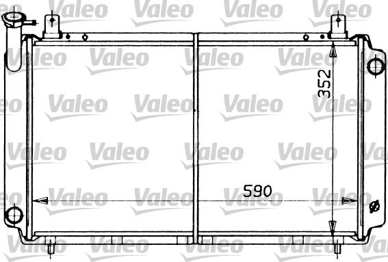 Valeo 730407 - Радиатор, охлаждение двигателя autospares.lv