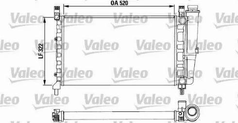 Valeo 730489 - Радиатор, охлаждение двигателя autospares.lv