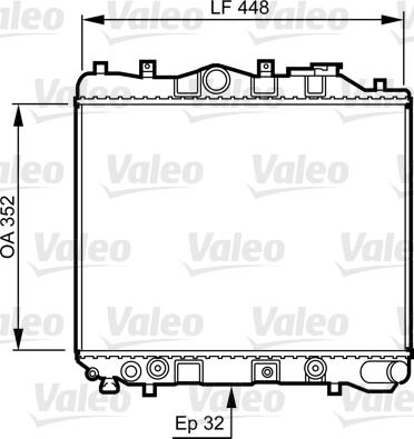 Valeo 730435 - Радиатор, охлаждение двигателя autospares.lv