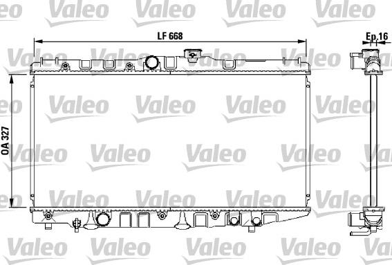 Valeo 730471 - Радиатор, охлаждение двигателя autospares.lv