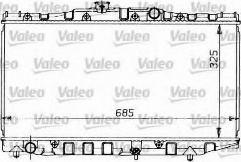 Valeo 730473 - Радиатор, охлаждение двигателя autospares.lv