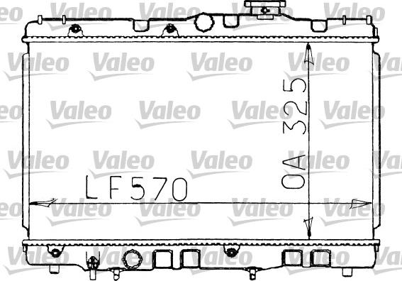 Valeo 730472 - Радиатор, охлаждение двигателя autospares.lv