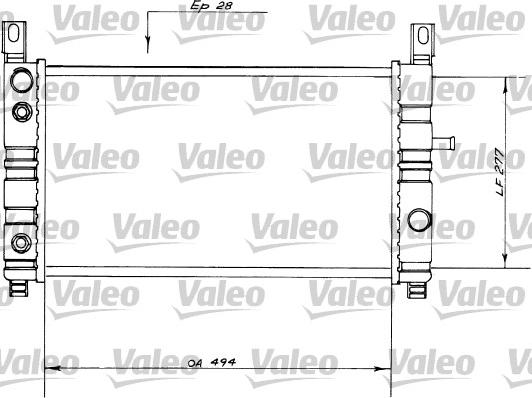 Valeo 730559 - Радиатор, охлаждение двигателя autospares.lv