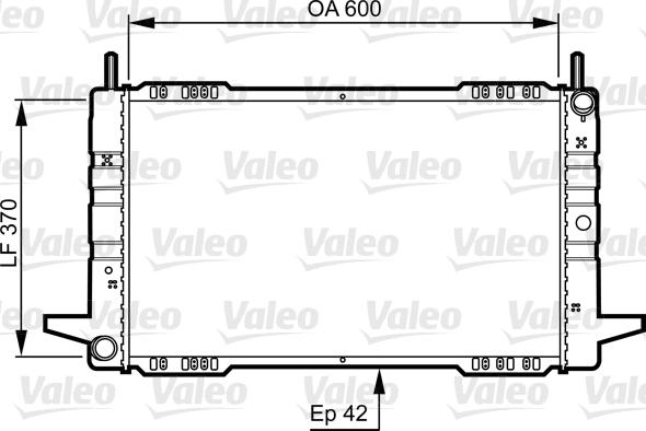 Valeo 730563 - Радиатор, охлаждение двигателя autospares.lv