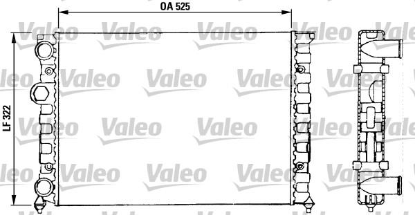 Valeo 730504 - Радиатор, охлаждение двигателя autospares.lv