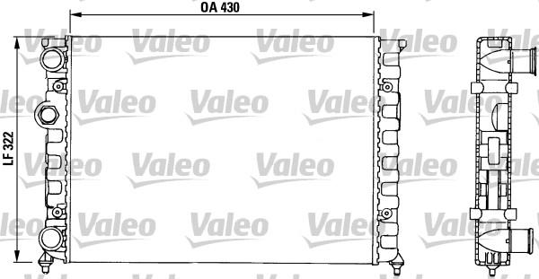 Valeo 730503 - Радиатор, охлаждение двигателя autospares.lv