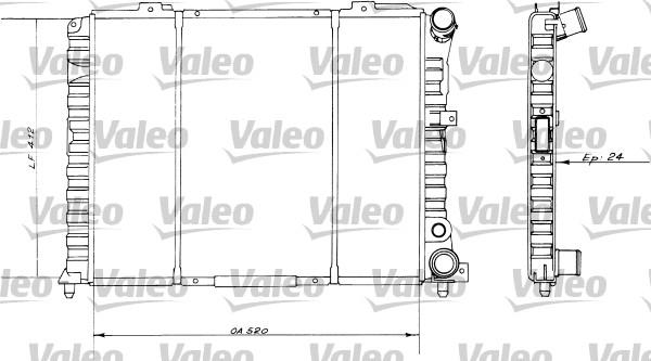 Valeo 730514 - Радиатор, охлаждение двигателя autospares.lv