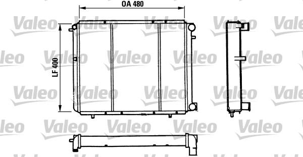 Valeo 730511 - Радиатор, охлаждение двигателя autospares.lv