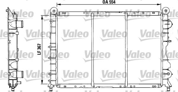 Valeo 730518 - Радиатор, охлаждение двигателя autospares.lv