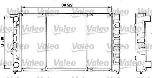 Valeo 730513 - Радиатор, охлаждение двигателя autospares.lv