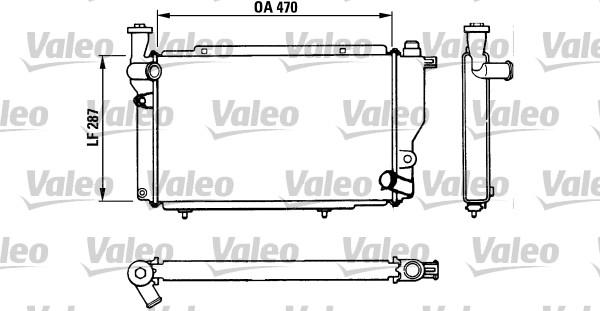 Valeo 730534 - Радиатор, охлаждение двигателя autospares.lv