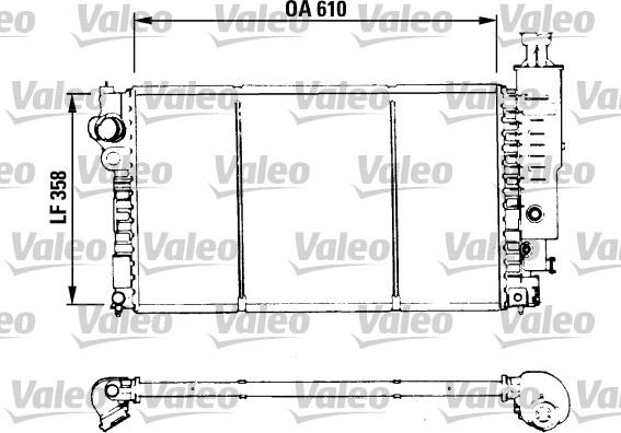 Valeo 730576 - Радиатор, охлаждение двигателя autospares.lv