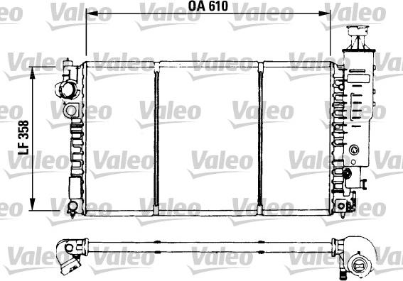 Valeo 730573 - Радиатор, охлаждение двигателя autospares.lv