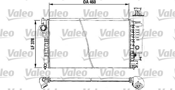 Valeo 730572 - Радиатор, охлаждение двигателя autospares.lv