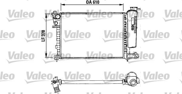 Valeo 730630 - Радиатор, охлаждение двигателя autospares.lv