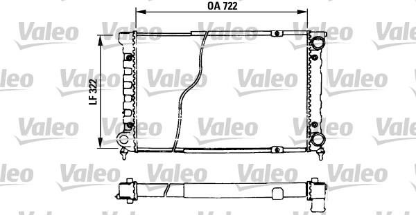 Valeo 730629 - Радиатор, охлаждение двигателя autospares.lv