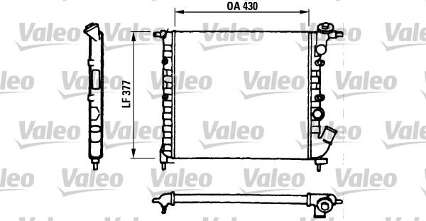 Valeo 730055 - Радиатор, охлаждение двигателя autospares.lv