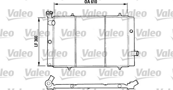 Valeo 730015 - Радиатор, охлаждение двигателя autospares.lv