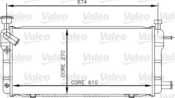 Valeo 730018 - Радиатор, охлаждение двигателя autospares.lv