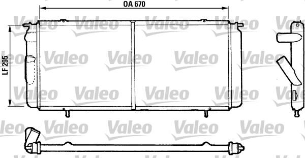 Valeo 730017 - Радиатор, охлаждение двигателя autospares.lv