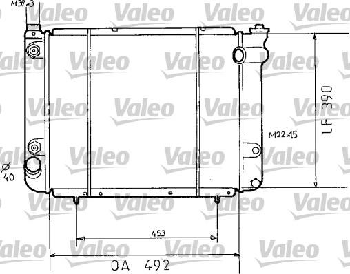 Valeo 730038 - Радиатор, охлаждение двигателя autospares.lv