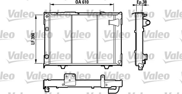 Valeo 730026 - Радиатор, охлаждение двигателя autospares.lv