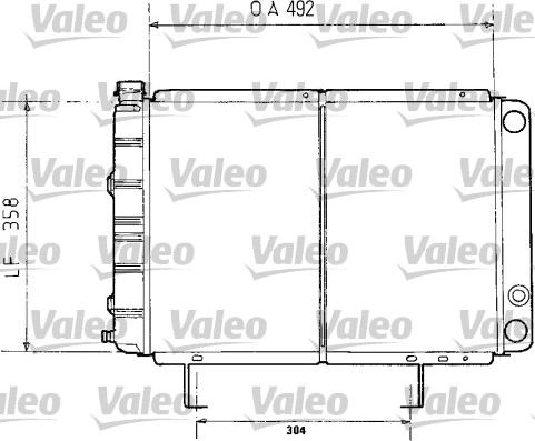 Valeo 730071 - Радиатор, охлаждение двигателя autospares.lv