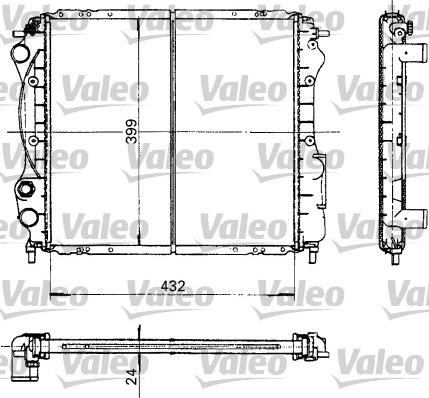 Valeo 730181 - Радиатор, охлаждение двигателя autospares.lv