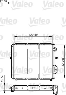 Valeo 730183 - Радиатор, охлаждение двигателя autospares.lv