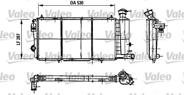 Valeo 730897 - Радиатор, охлаждение двигателя autospares.lv